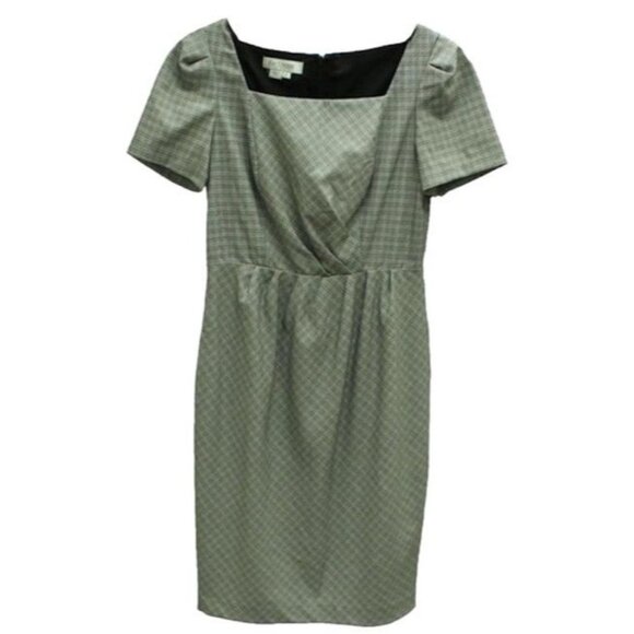 Kay Unger Gray Geo Dress - Picture 1 of 5